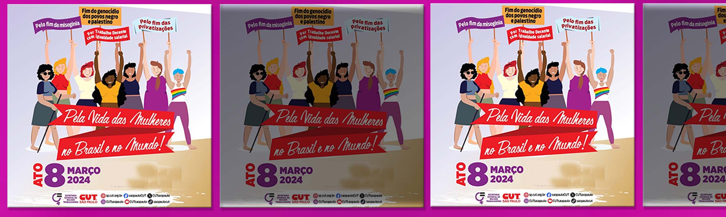 8M: Mulheres em defesa da democracia, igualdade salarial e contra a violência