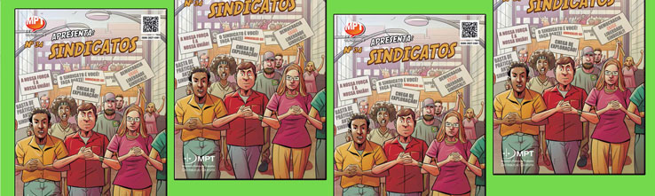 MPT capixaba publica história em quadrinhos sobre sindicatos. Vale a pena conferir