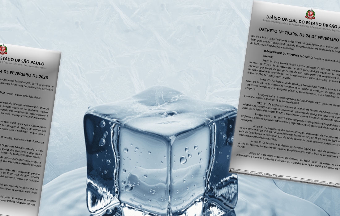 Descongela: Sob pressão dos sindicatos do funcionalismo, Tarcísio edita decreto autorizando contagem do tempo da pandemia Descongela: Sob pressão dos sindicatos do funcionalismo, Tarcísio edita decreto autorizando contagem do tempo da pandemia