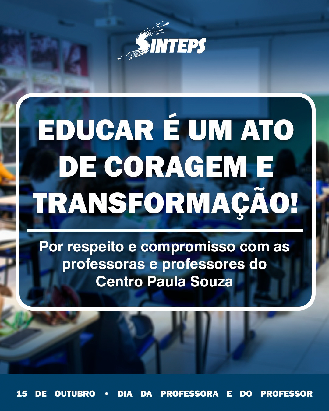 Outubro: mês dos Professores e Servidores Públicos Outubro: mês dos Professores e Servidores Públicos