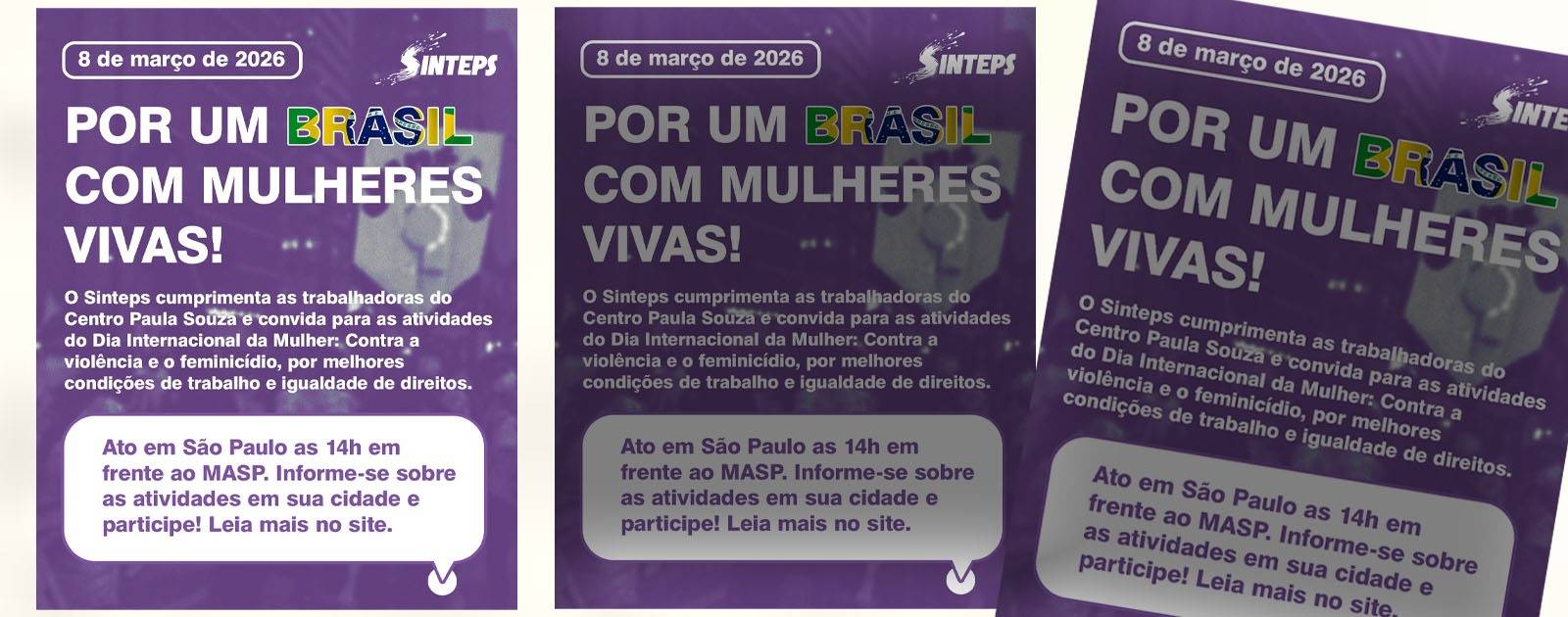 Por um Brasil de mulheres vivas Por um Brasil de mulheres vivas